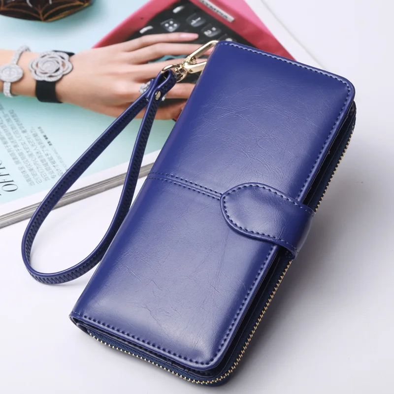 Multi-functional High Capacity Pu Leather New Long Clutch Travel Card ...