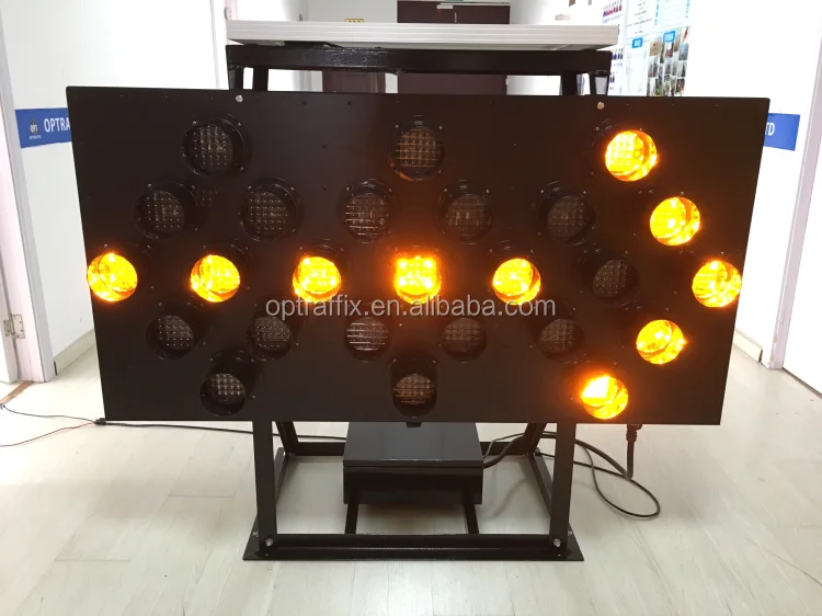 Mobile Warning Flashing Arrow Sign Safety Directional Arrow Panel Signs