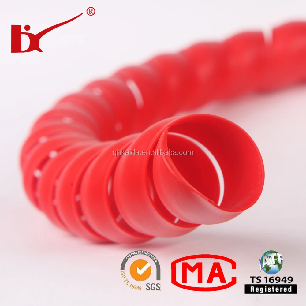 Flexible Decorative Hydraulic Hose Spiral Protection Wrap,Rubber Hose