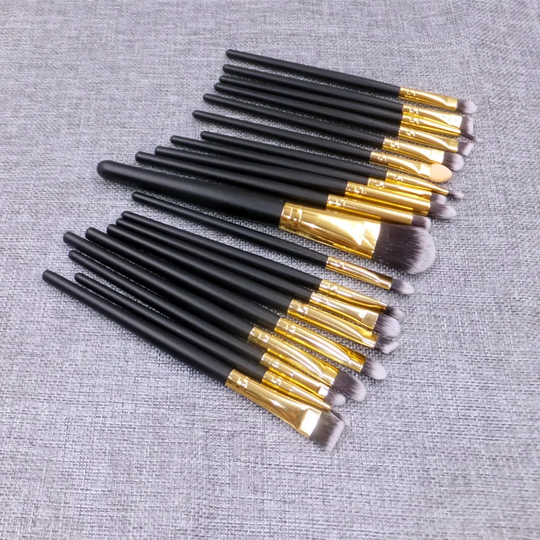 Luxury Gold Professional 20 Pieces Makeup Brush Set Face Eye Shadow Eyeliner Foundation Blush 6384