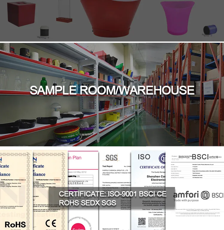 led ice buckets large (10)