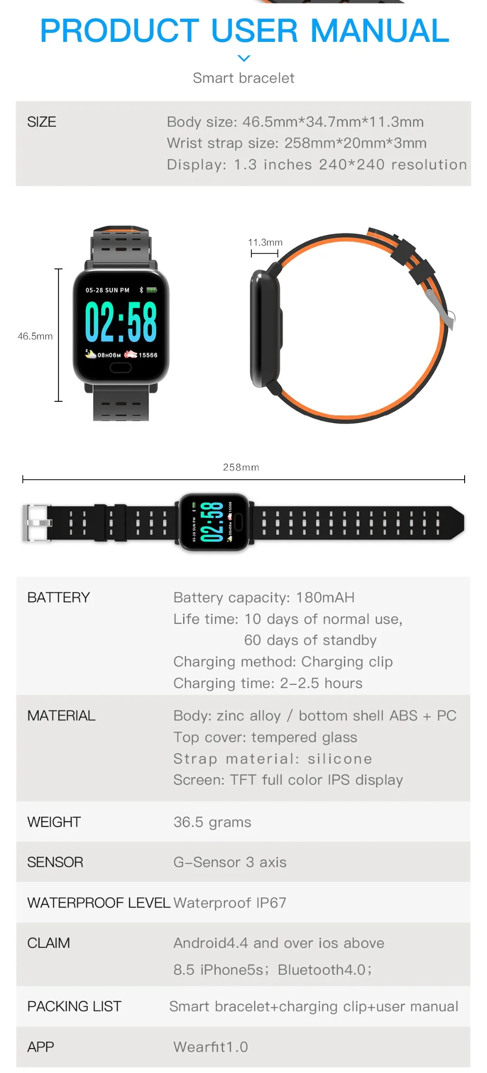 a6 smartwatch