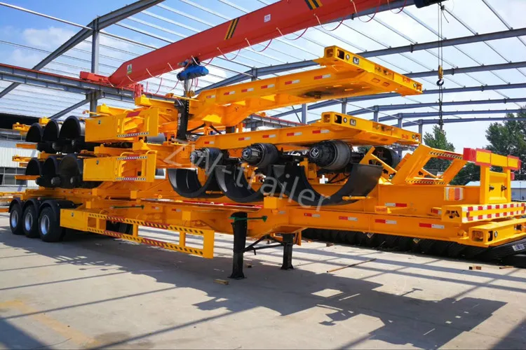 skeleton semi trailer .