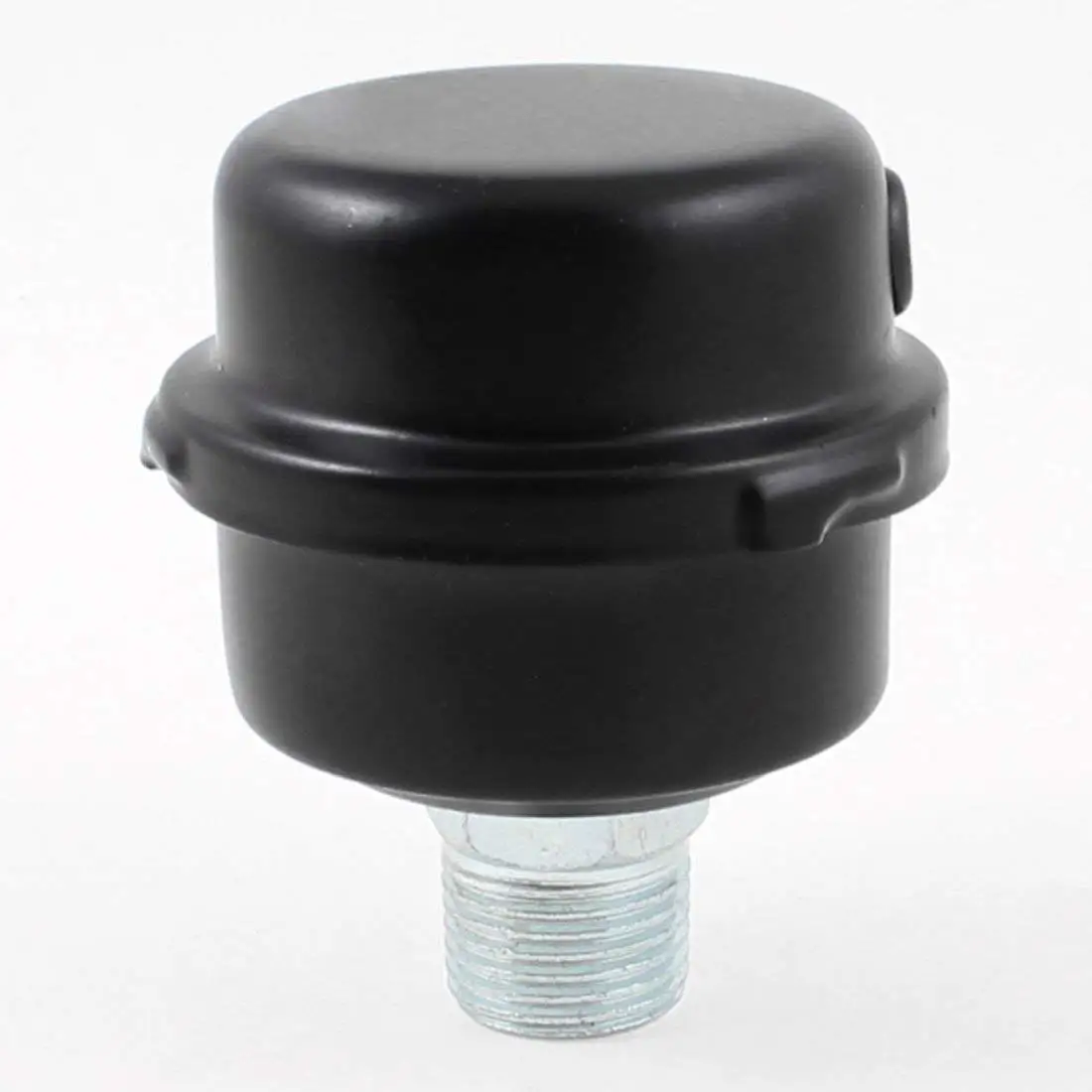 Unique Bargains Black Air Compressor Admitting Port Metal Muffler 0.8 Thread Dia