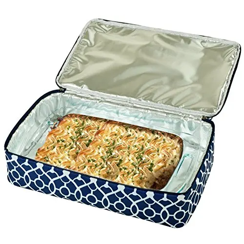 Attractive High Quality Two Level Insulated Casserole Dish Carrier To Keep Food Hot Or Cold 2889