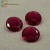 charm faceted round cut synthetic ruby gemstone