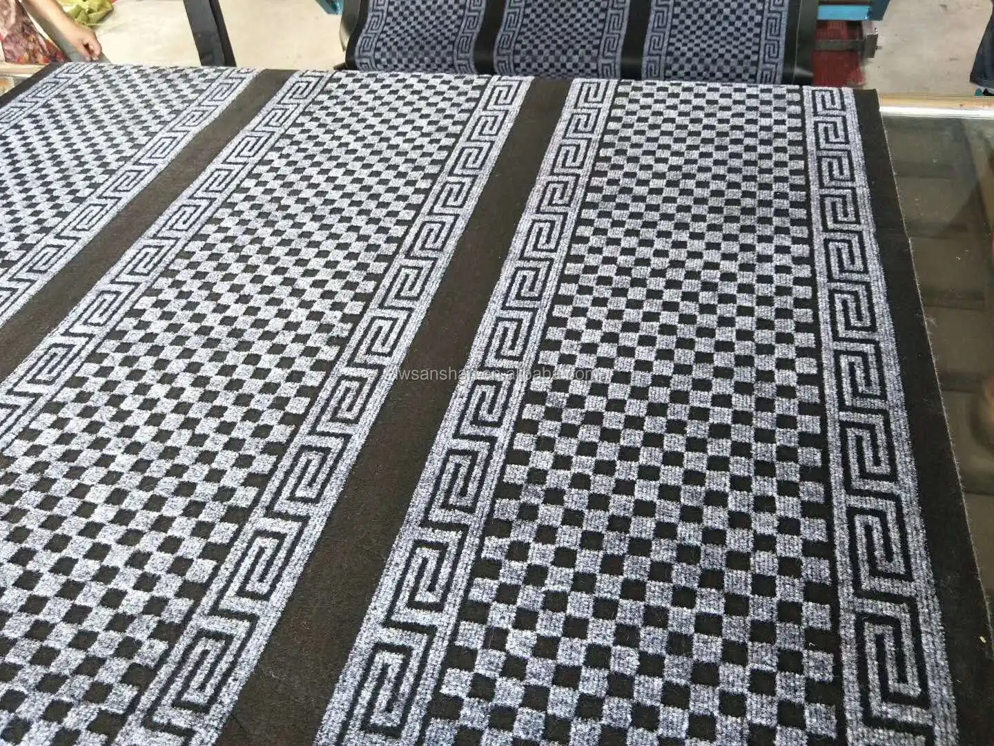 High End Low Price Pvc Backed Striped Carpet Runner Stairs Buy Carpet