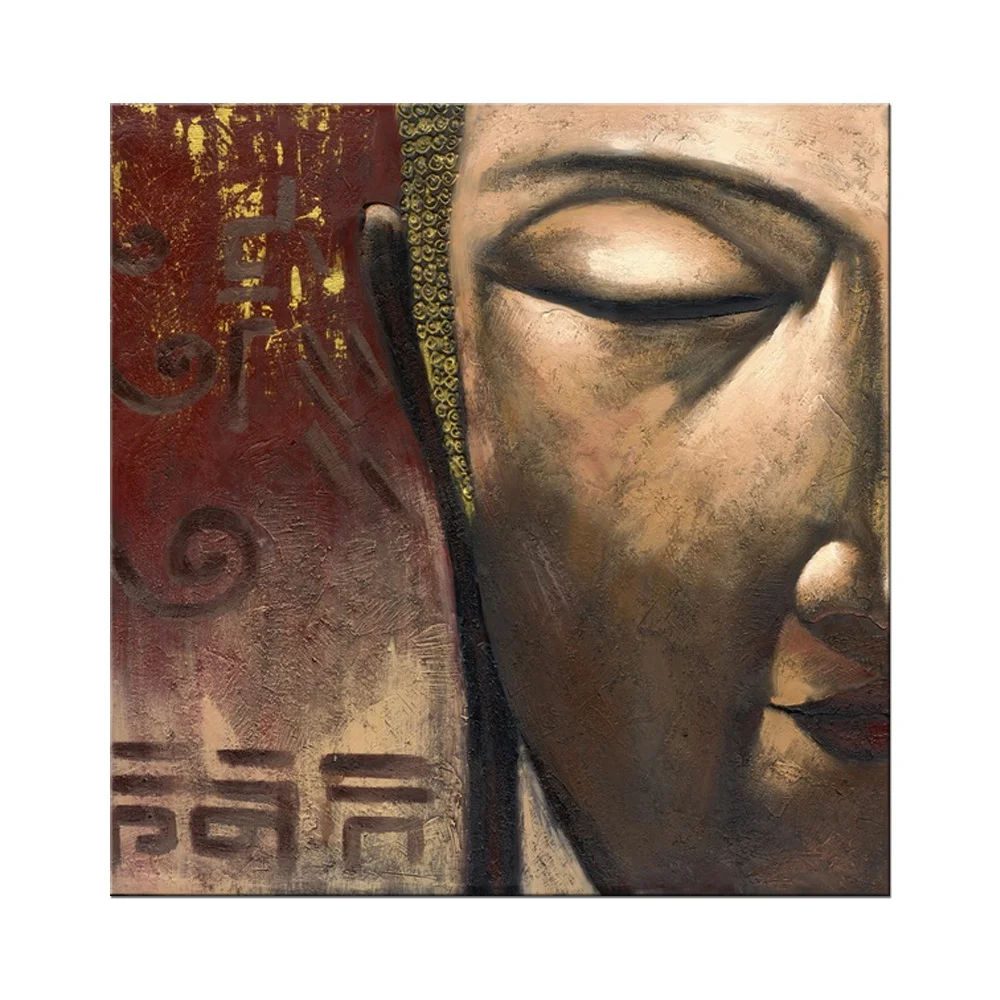Handmade Canvas Art Buddha Oil Painting For Home Decoration Handmade Canvas Art Buddha Oil Painting For Home Decoration