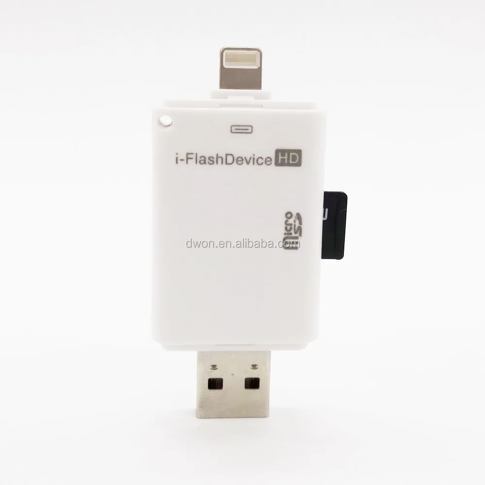 I-flash Drive HD Card Reader for Iphone5/5s/6/ipad Dual Storage ,Easy to Save Image & Video - ANKUX.COM