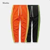 2018 fashion wholesale blank plain men's pants color block casual sport men trousers