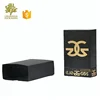 Unique design premium custom black matt lamination perfume samples black box packaging