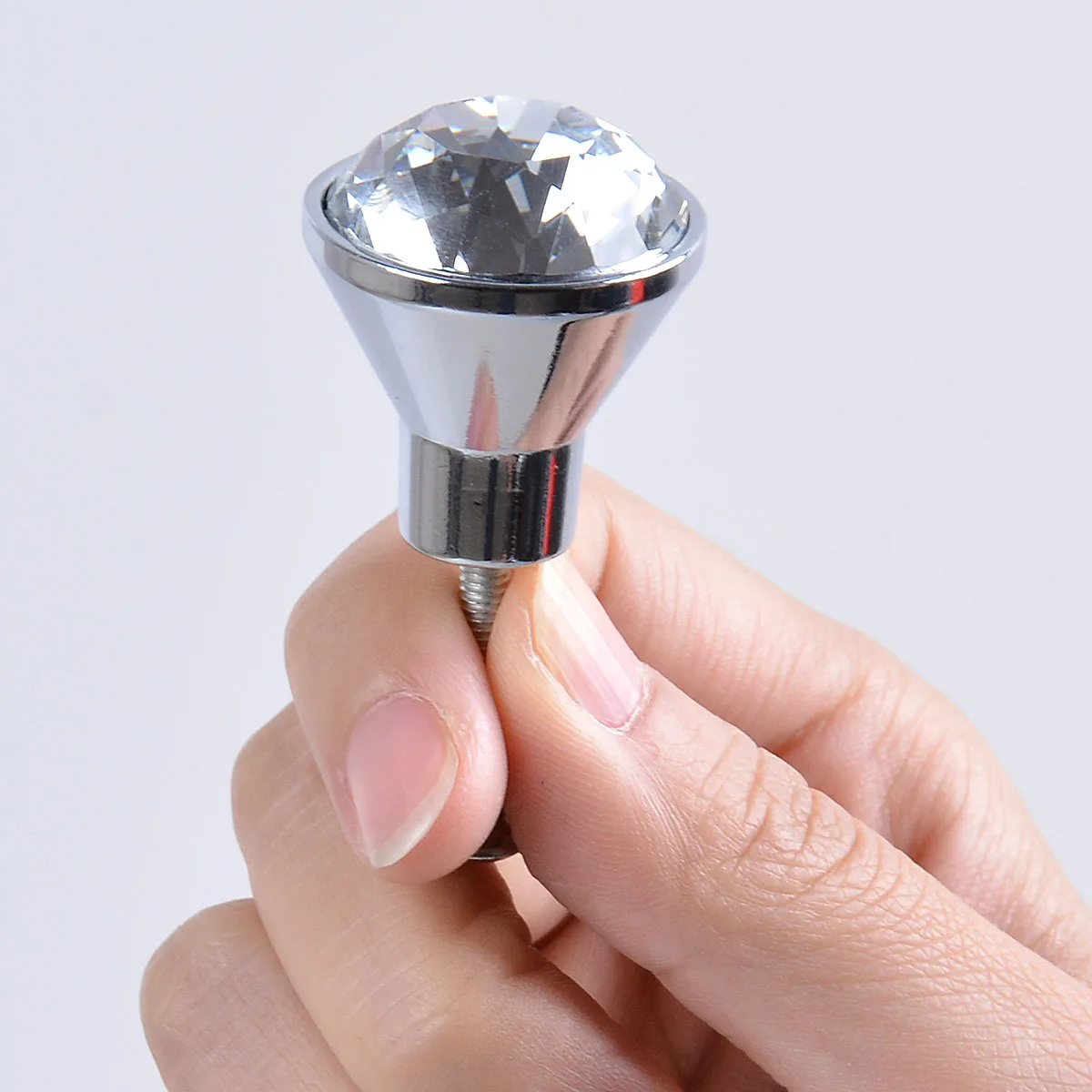 水晶橱柜旋钮 25毫米水晶梳妆台抽屉把手