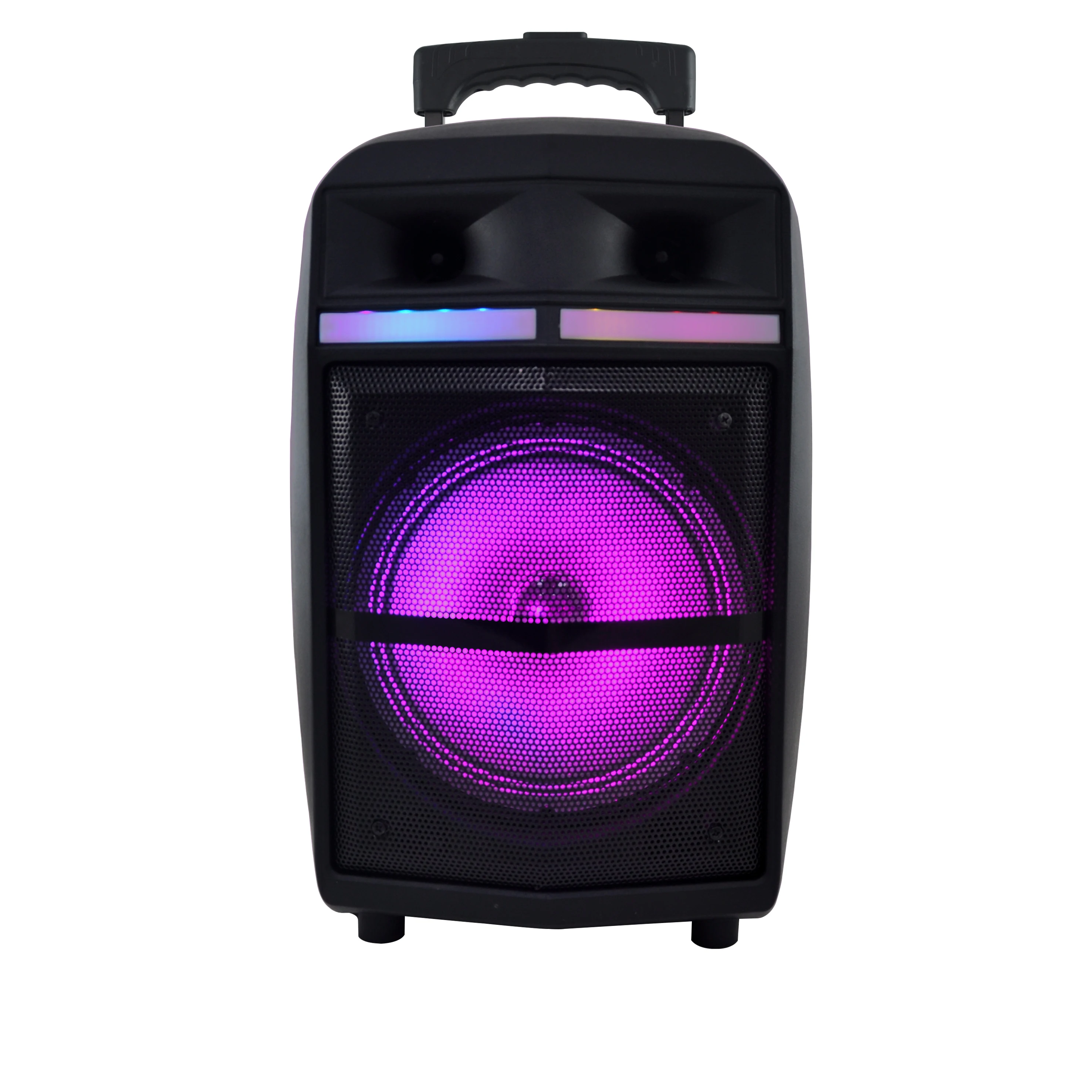 8 Inch Rechargeable Portable Wireless Trolley Party Speaker Outdoor With Disco Light - Buy 