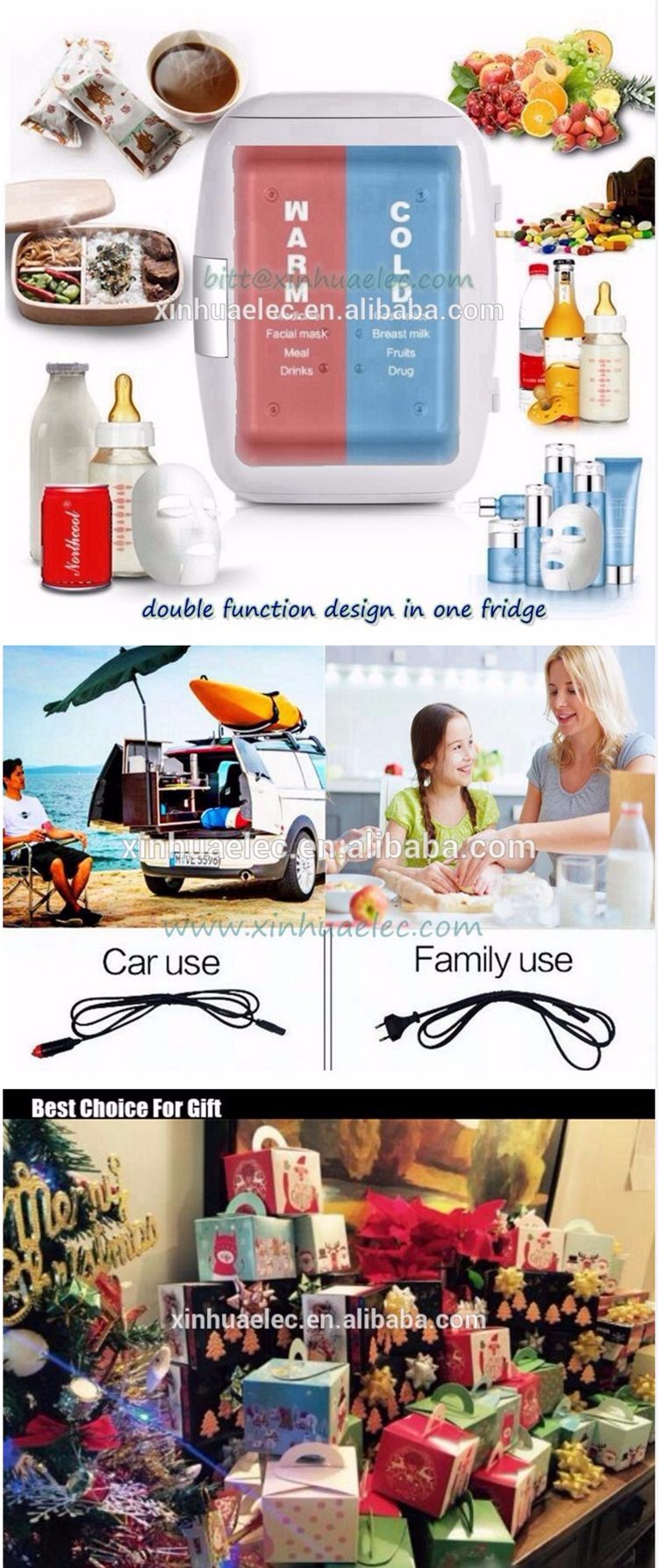 Ce/gs 8l Black Color Compact Small Milk Cooler/milk Fridge Mini Fridge