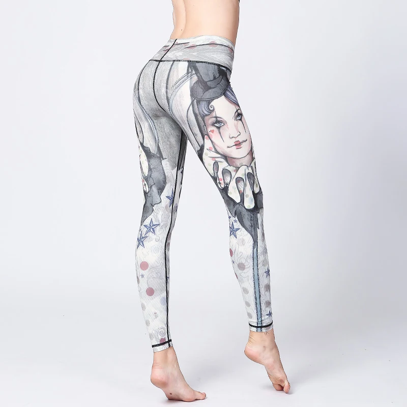 Cartoon Pattern Leggings Design Your Own Yoga Pants Sublimation Yoga