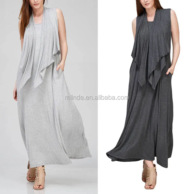 Designer One Piece Party Wear Long Solid Attached Vest Dress 96 Rayon 4 Spandex Maxi Dress Frock Design Buy Designer One Piece Party Wear Dress Long Solid Attached Vest Dress Frock Design Latest