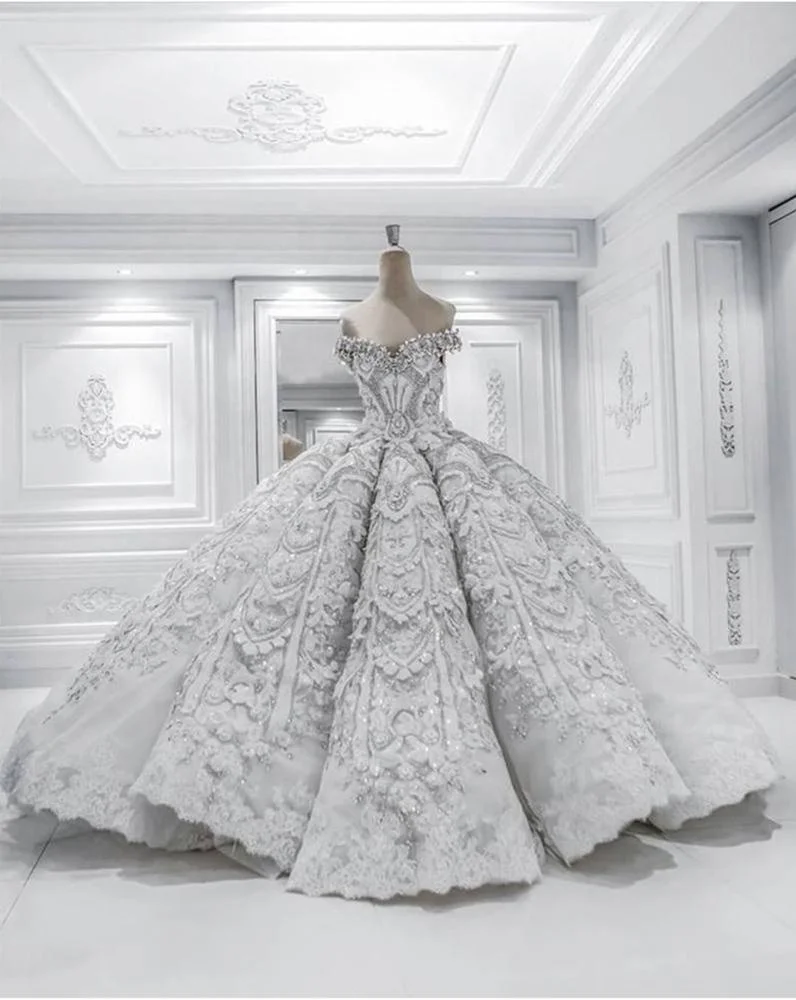 luxury wedding gown