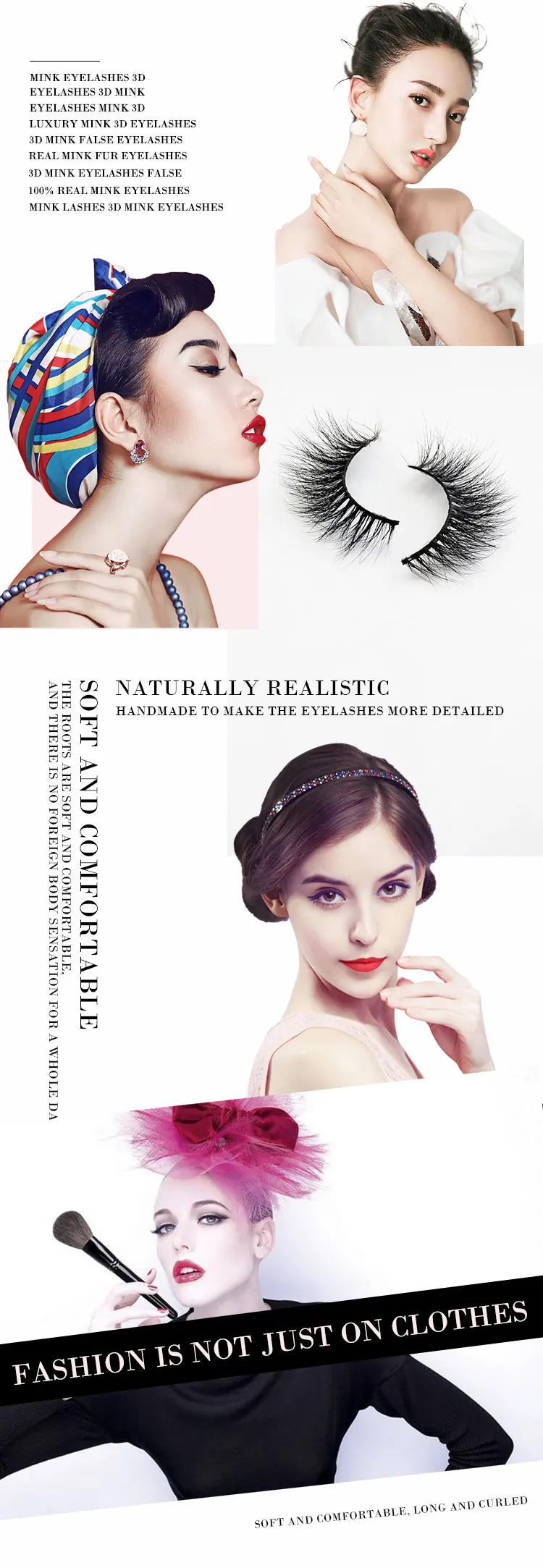 Perfect Look Real Handmade Eyelashes With Chemical Fiber Eyelashes