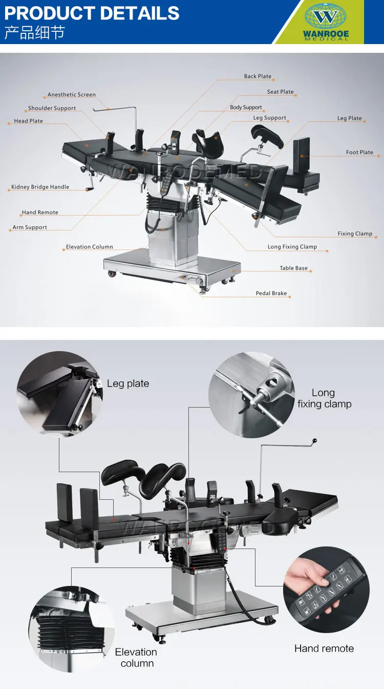 Medical Electric Multipurpose Spine Surgery Operating Table Used .jpg