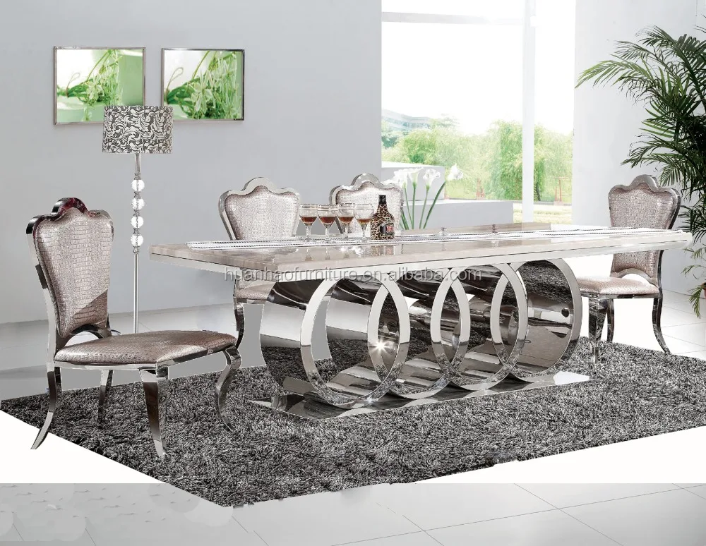 Dh 1405 New Design 10 Seater Marble Top Stainless Steel Leg Dining Table Set View Oem Odm Product Details From Foshan Huan Hao Dh 1405 New Design 10 Seater Marble Top Stainless Steel Leg Dining Table Set View Oem Odm Product Details From Foshan Huan Hao
