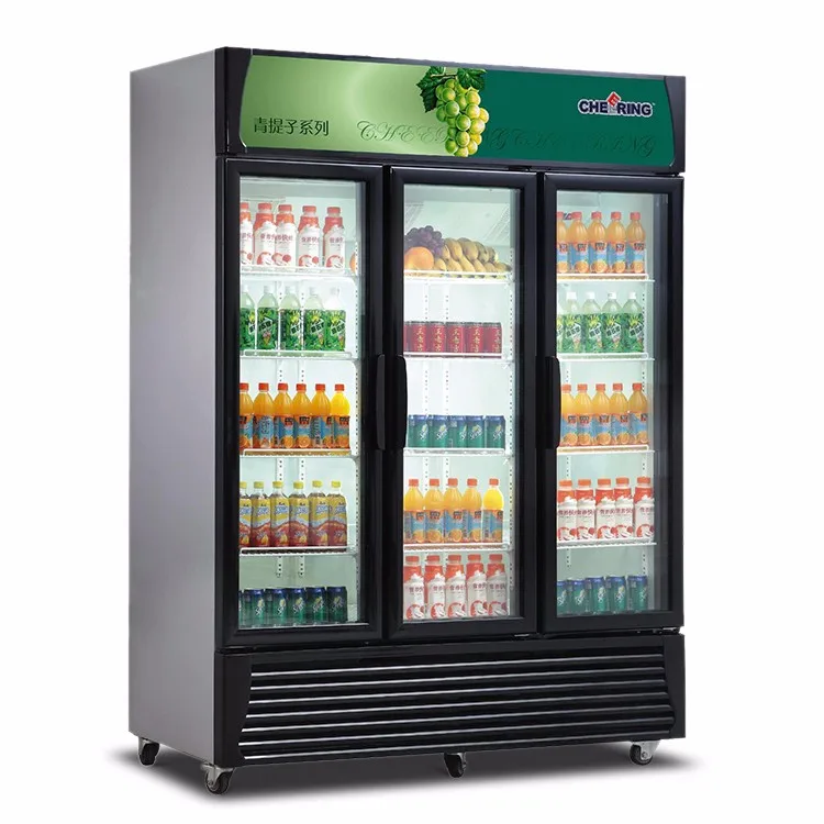 Welbas 1380l Upright Display Beverage Fridge Showcase Cooler Beverage