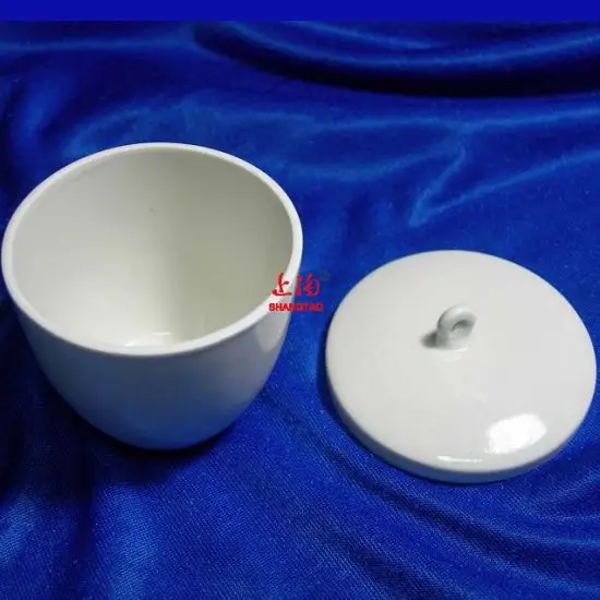 Laboratory Porcelain Crucible with Cover or Lid - China Lab Ceramic Crucible,  Laboratory Porcelain