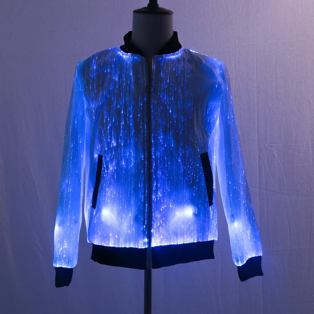 2019 时尚 led 轻夹克夜光夹克发光夹克