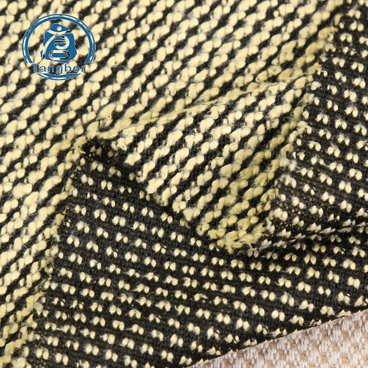 Fashion custom design knit striped lurex fabric 100%polyester hacci fabric for sweater
