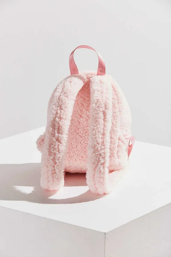 Kids Mini Pink Fluffy Faux Fur Backpack For Girl - Buy Backpack,Mini ...