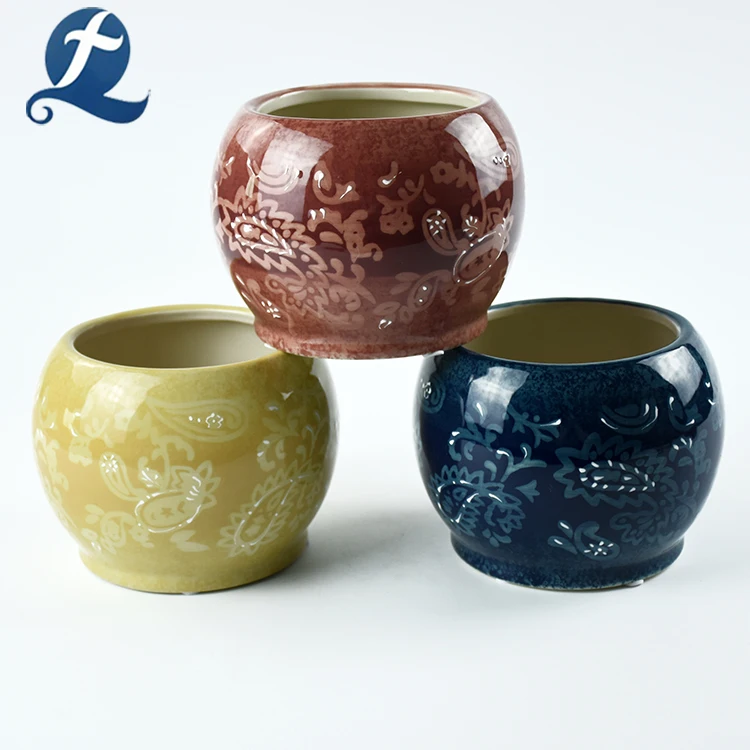 Indoor Flower Pots  Ceramic  Glazed Planter Wholesale  Buy 