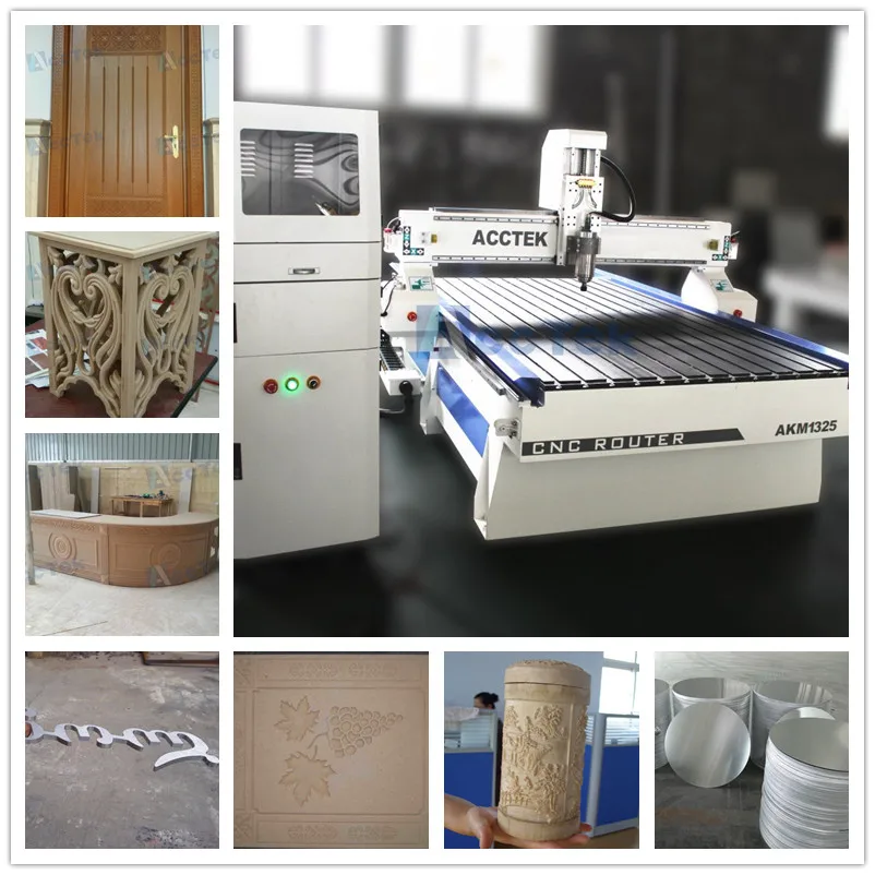 Jinan AccTek Artcam 3D wood cnc router / 1325 cnc router for woodworking / cutting metal and nonmetal machine