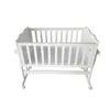 Baby cot bed wood baby crib cradle with mosquito net HN-630