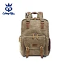 Backpacks Supplier Vintage Design Brown Camping Hiking Muiti-function Canvas Back Pack Bag Video Dslr Digital Camera Backpack