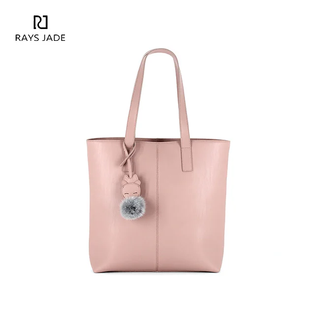 real leather tote