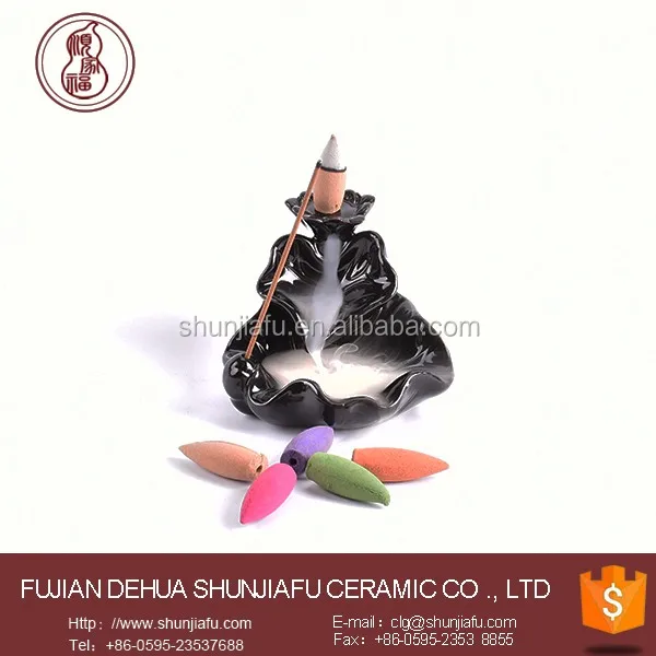 Smoke Backflow Cone Incense Holder Tower Incense Ceramic Backflow