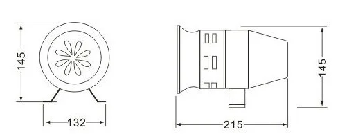 MS-390 Alarm System Red AC220V 1A 125db Electric Motor Fire Alarm Siren