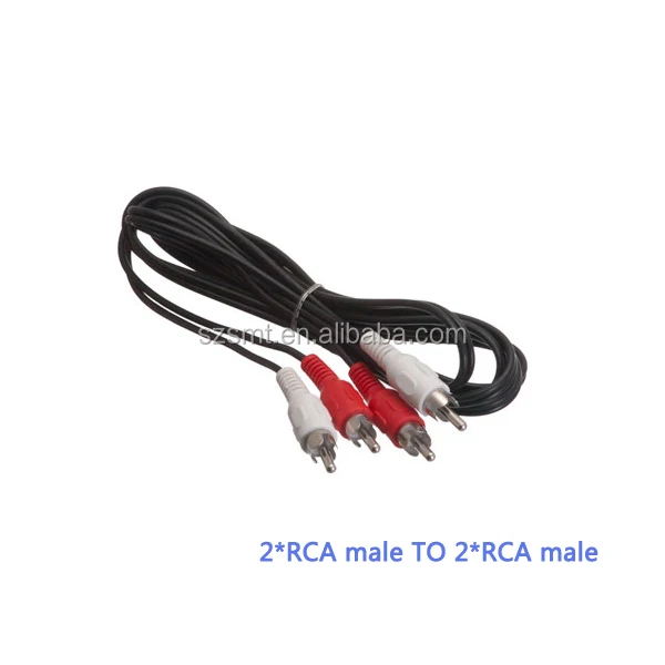 Factory supply male to male RCA cable/ male to male 2RCA cable/speaker cable - ANKUX.COM