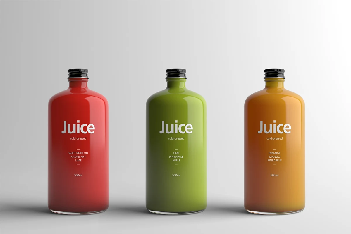 Download 500ml Glass Fruit Juice Bottle Round Boston Bottle With ...