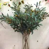 Olive branch decorative olive branch plastic artificial olive branch