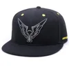 Wholesale black 3d embroidery snapback cap 6 panel custom cheap snap back