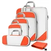 6pcs packing cubes cable organizer travel bag compression packing cube set