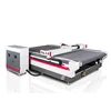 cnc round blade glass fiber cloth cutting machine mat board cutter carton cutting machine plotter with textile cutting table