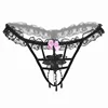 New Women Lace Hollow Low Waist Sexy Panties Open Back G String Panties