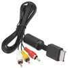 Wholesale NEW 1.8M 6FT Audio Video AV Cable Cord With 3 RCA TV Lead For Sony PlayStation PS1 PS2 PS3 Console System