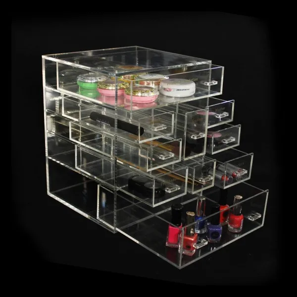 perspex storage drawers