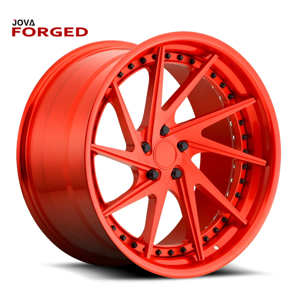 Customized 20 21 22 24 Inch Red 10 Lug Sport Car Aluminum Alloy Wheel ...