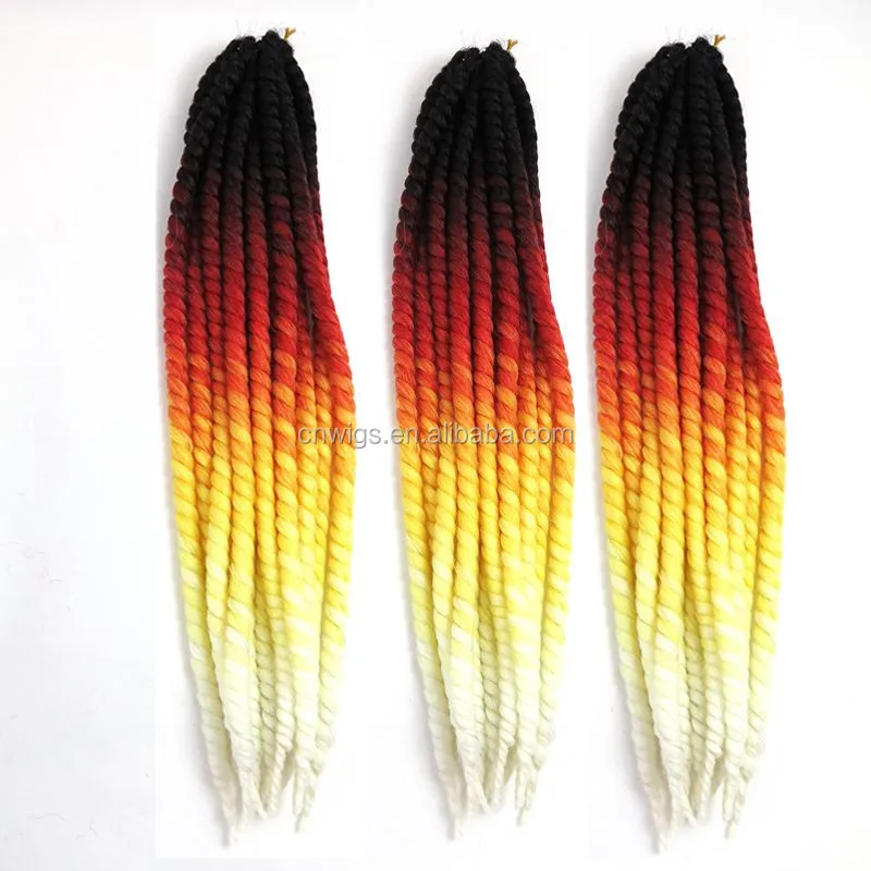 Ombre Havana Mambo Twist Pre Twisted Crochet Braid Hair 20 120g