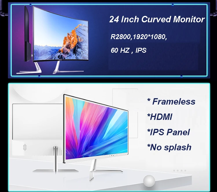 High Quality Wide 24 Inch Led Curved Gaming Pc Monitor - Buy Gaming ...