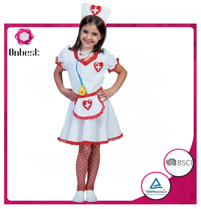New Design Nurse Costume Kids Cosply Career Costume Medical Uniform