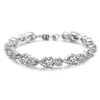 18 K Tennis Bangle Silver Cubic CZ Real Diamond Sparkle Crystal Bracelet For Women